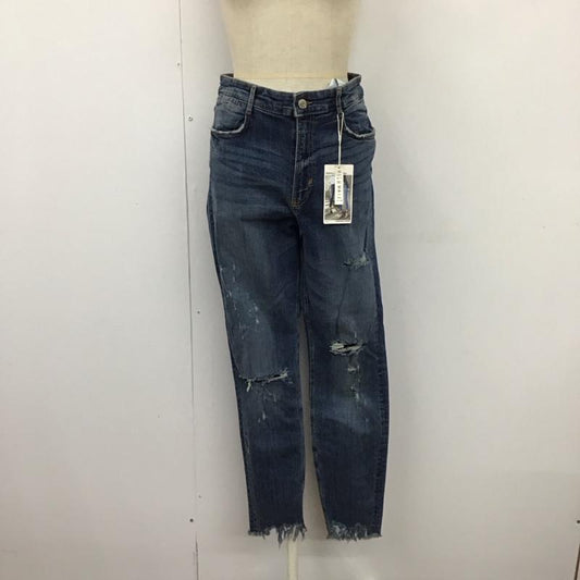 ザラ ZARA パンツ デニム、ジーンズ デニムパンツ スリムパンツ ストレッチパンツ ジーンズ 42インチ 無地 インディゴ / インディゴ /  レディース USED 古着 中古 10120409