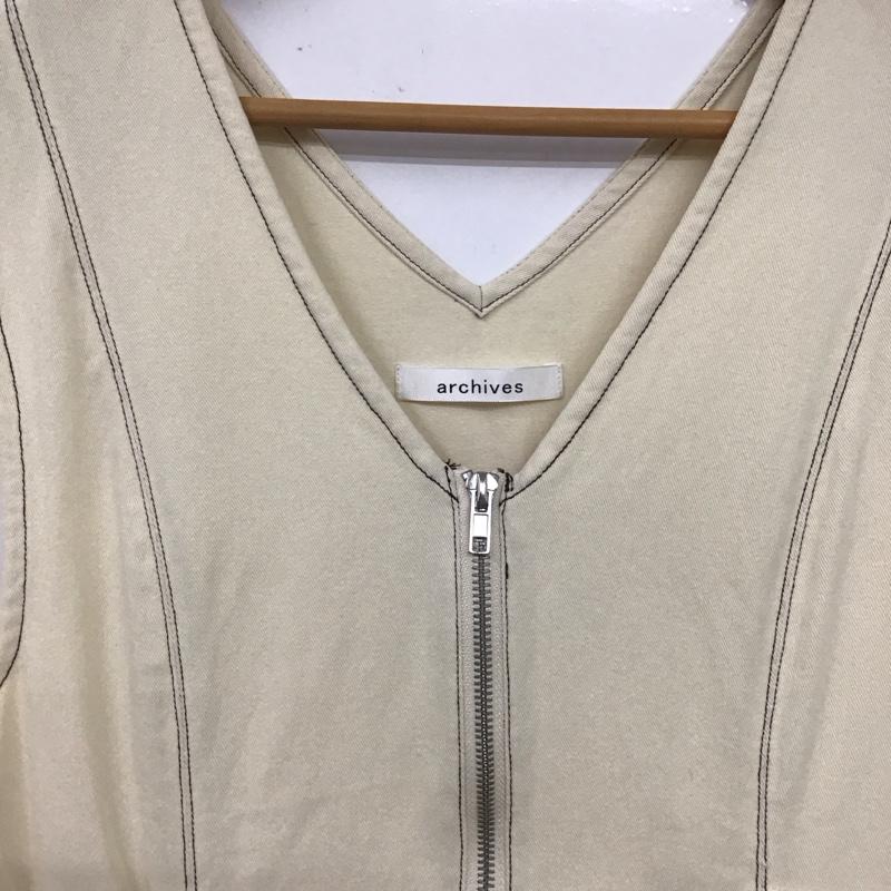 アルシーヴ archives ワンピース ロングスカート M 無地 アイボリー / アイボリー /  レディース USED 古着 中古 10131532