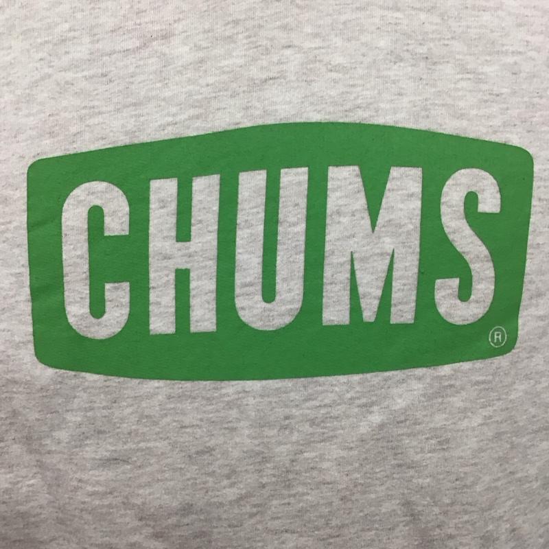 チャムス CHUMS パーカー 長袖 CH00-0646 裏起毛 プルオーバー L ロゴ、文字 アイボリー / アイボリー /  メンズ USED 古着 中古 10107926