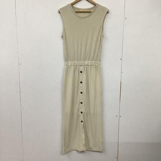 マウジー MOUSSY ワンピース ロングスカート 029dsa80-0120 ノースリーブワンピース ロングスカート FREE 無地 ベージュ / ベージュ /  レディース USED 古着 中古 10138362
