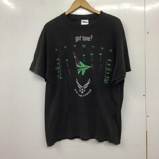 古着 USED Tシャツ 半袖 半袖カットソー プリントTシャツ クルーネックカットソー 古着 L プリント 黒 / ブラック /  メンズ USED 古着 中古 10137167
