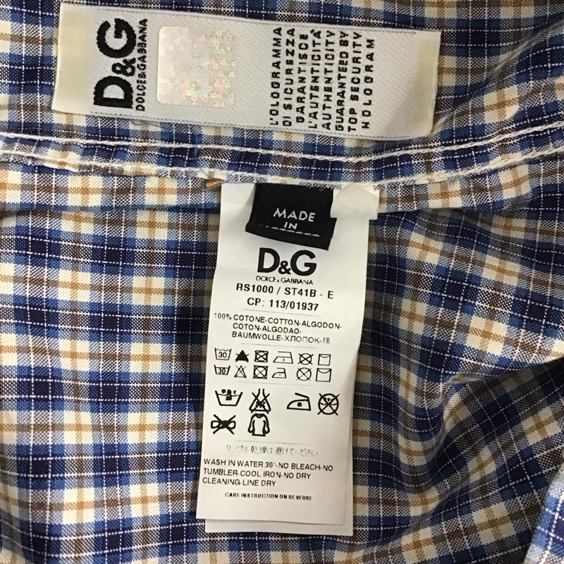 ドルチェアンドガッバーナ DOLCE&GABBANA シャツ、ブラウス 長袖 長袖シャツ チェックシャツ カラーシャツ ボタンダウンシャツ チェック マルチカラー / マルチカラー /  メンズ USED 古着 中古 10127742