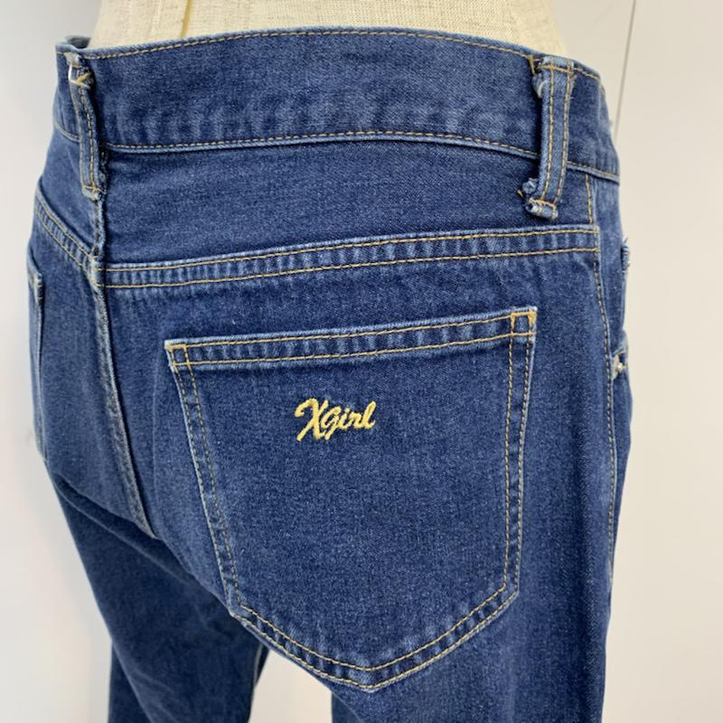 エックスガール X-girl パンツ デニム、ジーンズ 1 無地 インディゴ / インディゴ /  レディース USED 古着 中古 10041984