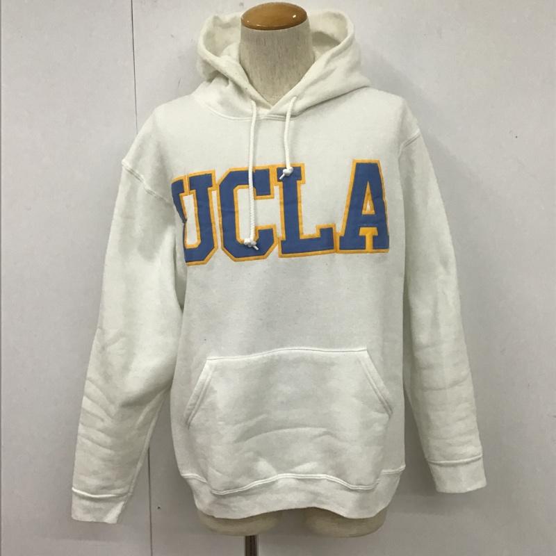古着 USED パーカー 長袖 長袖パーカー フード付き長袖カットソー スウェット カジュアルカットソー UCLA 90s M ロゴ、文字 白 / ホワイト /  メンズ USED 古着 中古 10105597