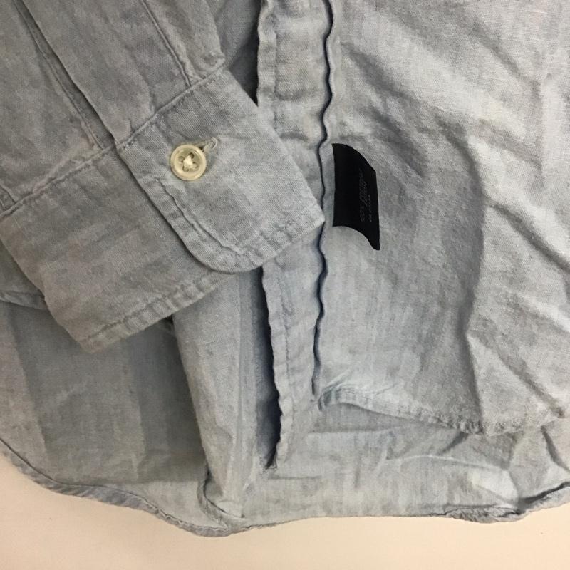 ポロバイラルフローレン Polo by RALPH LAUREN シャツ、ブラウス 長袖 長袖シャツ 無地シャツ カラーシャツ ボタンダウンシャツ デニムシャツ S ロゴ、文字 水色 / ライトブルー /  メンズ USED 古着 中古 10141506