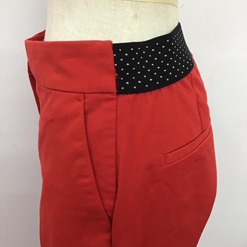 ザラ ZARA ボトムス ボトムス カジュアルパンツ スリムパンツ ストレートパンツ ストレッチパンツ レギンス M 無地 赤 / レッド /  レディース USED 古着 中古 10109552