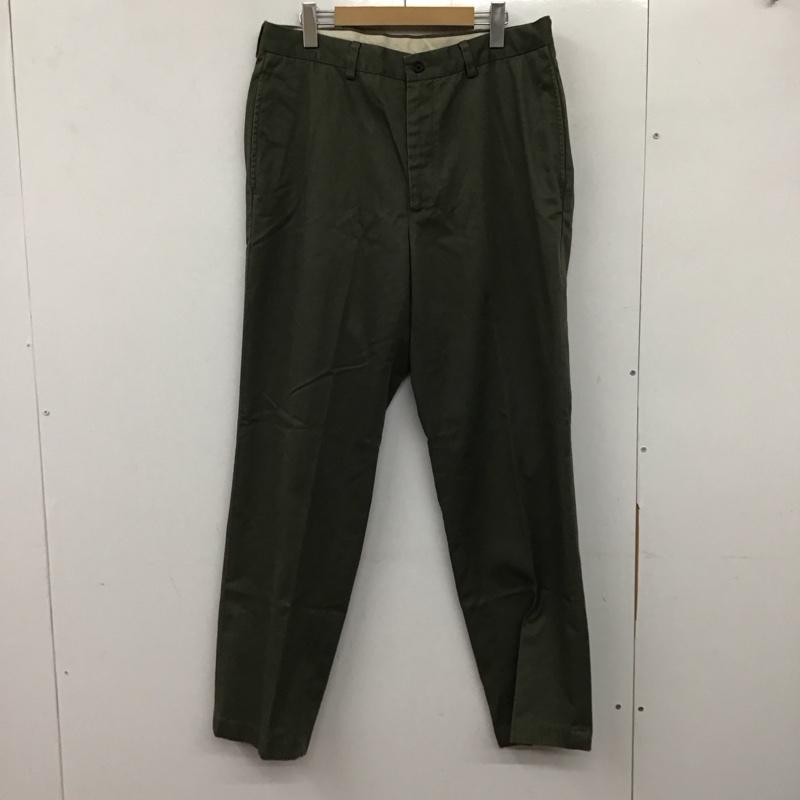 ブルックスブラザーズ BROOKS BROTHERS パンツ チノパン チノパン ワイドパンツ カジュアルパンツ 35インチ 無地 カーキ / カーキ /  メンズ USED 古着 中古 10136814