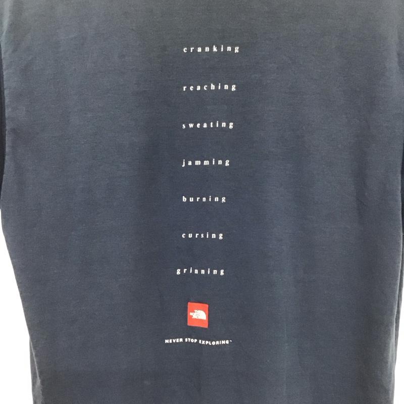 ザノースフェイス THE NORTH FACE Tシャツ 半袖 S プリント 紺 / ネイビー /  メンズ USED 古着 中古 10134543