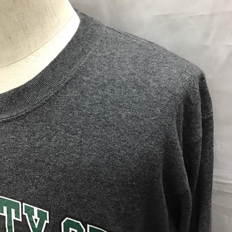 チャンピオン Champion Tシャツ 長袖 UNIVERSITY OF VERMONT カレッジT ロンT M ロゴ、文字 ダークグレー / ダークグレー /  メンズ USED 古着 中古 10118380