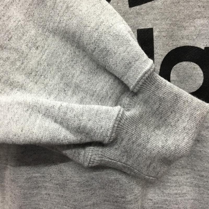 アディダス adidas パーカー 長袖 長袖 L ロゴ、文字 灰 / グレー /  メンズ USED 古着 中古 10121638