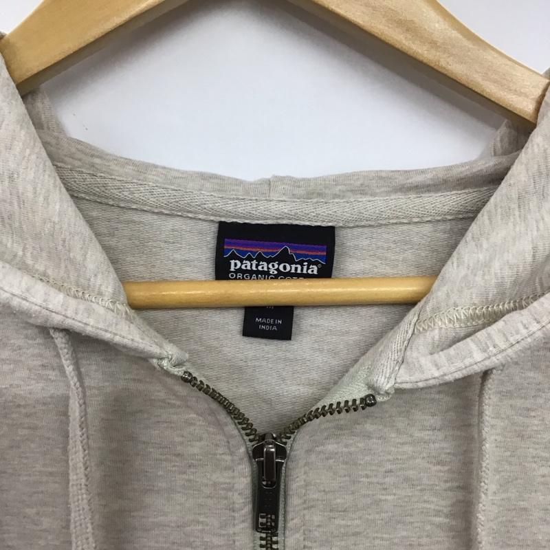 パタゴニア patagonia パーカー 長袖 ジップアップパーカー 長袖パーカー カジュアルジャケット M ロゴ、文字 ベージュ / ベージュ /  メンズ USED 古着 中古 10150096