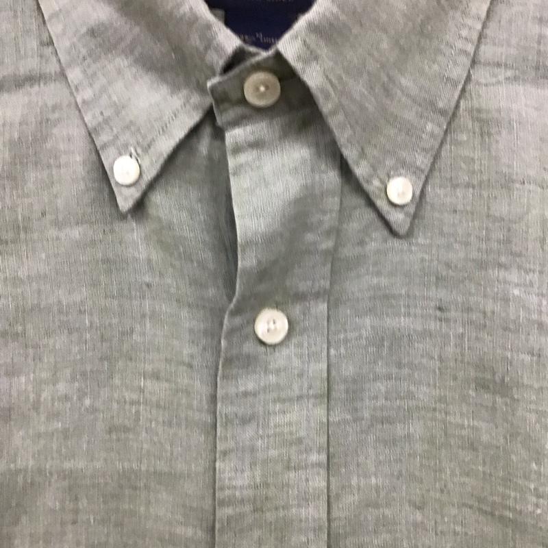 ブルックスブラザーズ BROOKS BROTHERS シャツ、ブラウス 長袖 ボタンダウンシャツ M 無地 カーキ / カーキ /  メンズ USED 古着 中古 10131426