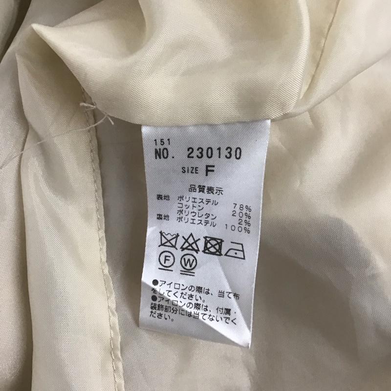 ナイスクラップ NICE CLAUP コート トレンチコート FREE 無地 ベージュ / ベージュ /  レディース USED 古着 中古 10124817