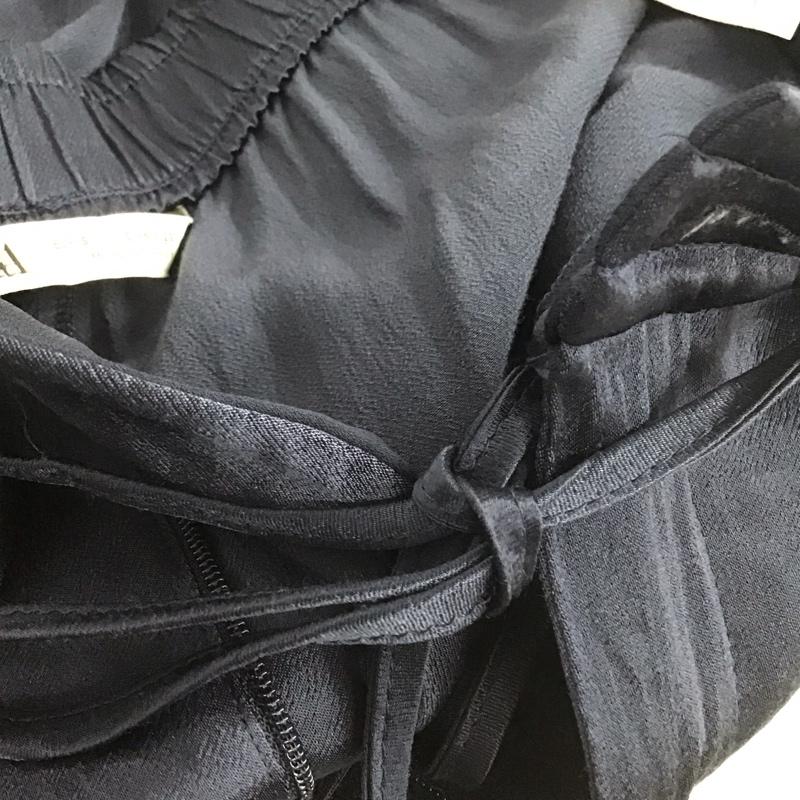 ザラ ZARA パンツ スラックス 9479 076 401 イージーパンツ ワイドパンツ S 無地 紺 / ネイビー /  レディース USED 古着 中古 10139248