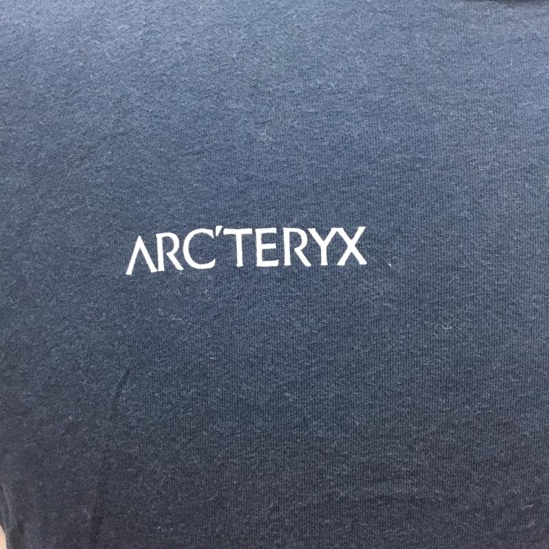 アークテリクス ARC TERYX Tシャツ 半袖 半袖カットソー プリントTシャツ クルーネックカットソー S ロゴ、文字 紺 / ネイビー /  メンズ USED 古着 中古 10122946