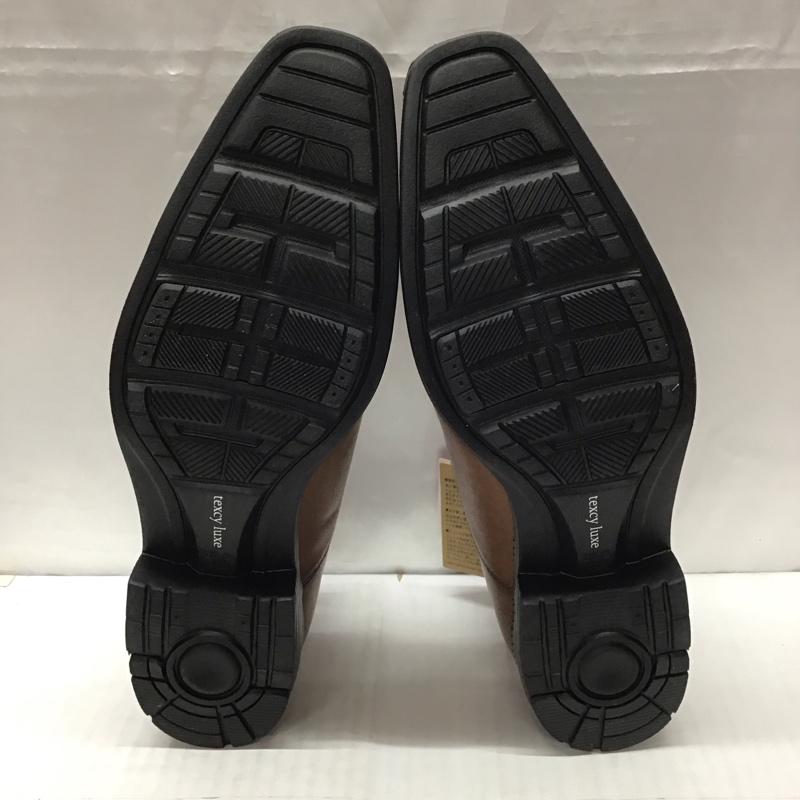 アシックス ASICS 革靴 革靴 TU-7010 texcy luxe ストレートチップ 箱有 26.5cm 26.5cm 無地 茶 / ブラウン /  メンズ USED 古着 中古 10111756