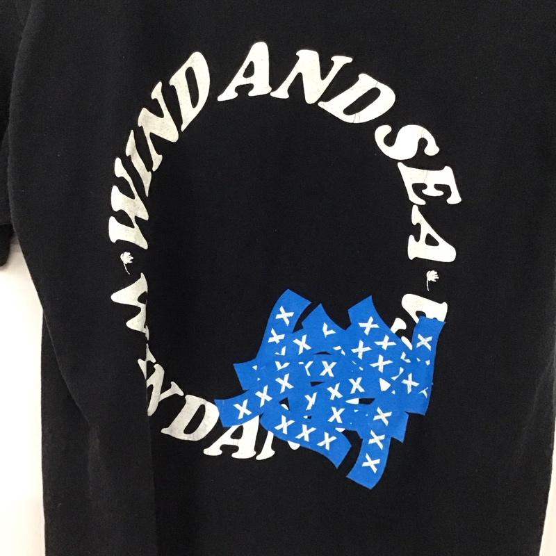 ウィンダンシー WIND AND SEA Tシャツ 半袖 GOD SELECTION XXX クルーネック M ロゴ、文字 黒 / ブラック /  メンズ USED 古着 中古 10133761