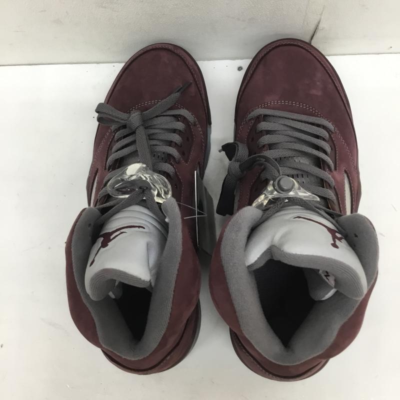 ナイキ NIKE スニーカー スニーカー AIR JORDAN 5 RETRO SE DZ4131-600 ナイキ エアジョーダン 5 レトロ シーズナルエディション ディープバーガンディ ライトグラファイト 27.0cm ロゴ、文字 紫 / パープル /  メンズ USED 古着 中古 10112274