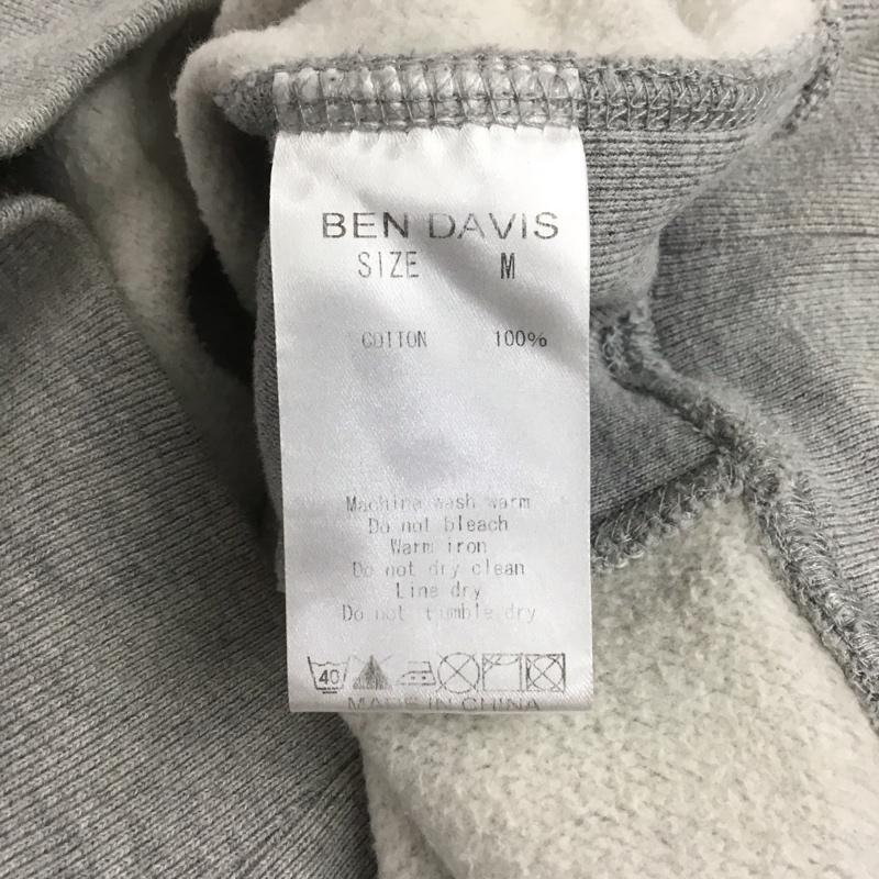 ベンデイビス BEN DAVIS トレーナー 長袖 長袖トレーナー スウェット クルーネック プルオーバー M プリント 灰 / グレー /  メンズ USED 古着 中古 10147977