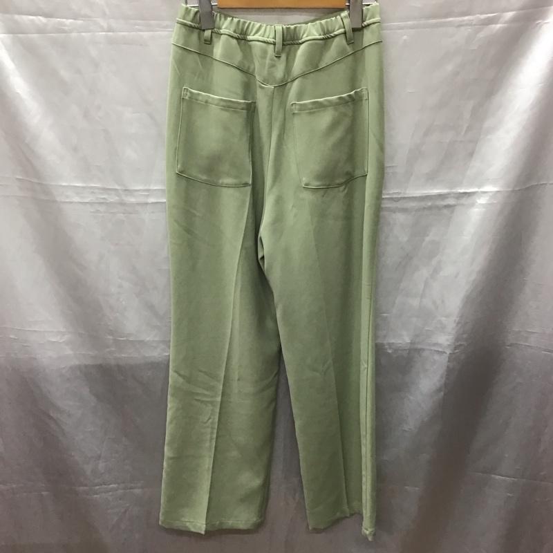 エヘカソポ ehka sopo パンツ スラックス 1405597 センタープレスパンツ FREE 無地 薄緑 / ライトグリーン /  レディース USED 古着 中古 10112427