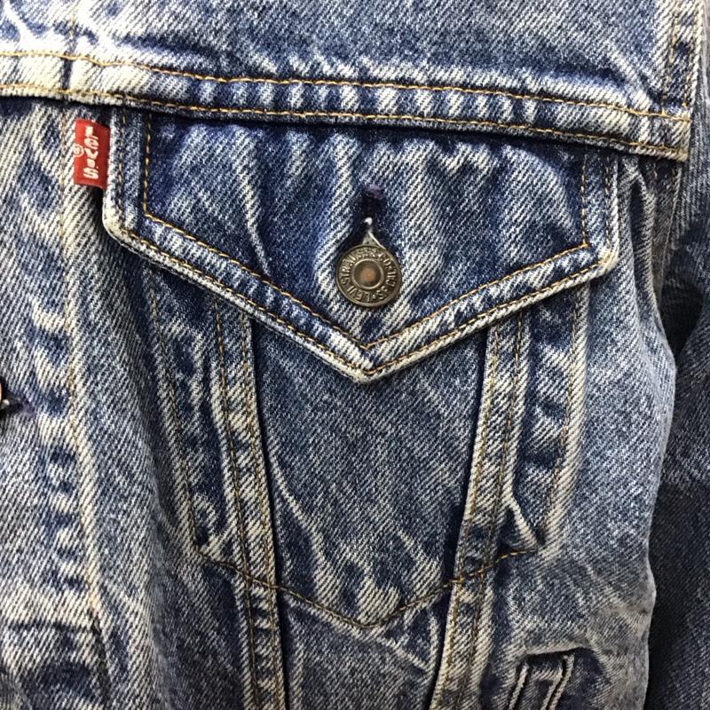 リーバイス Levi s ジャケット、上着 ジャケット、ブレザー デニムジャケット カラージャケット 長袖ジャケット Gジャン 無地 インディゴ / インディゴ /  メンズ USED 古着 中古 10113575
