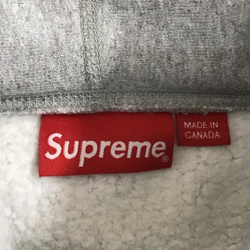 シュプリーム Supreme パーカー 長袖 21AW Arabic Logo Hooded Sweatshirt プルオーバー 裏起毛 M ロゴ、文字 灰 / グレー /  メンズ USED 古着 中古 10107821
