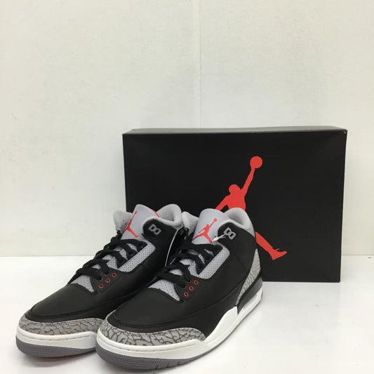 ナイキ NIKE スニーカー スニーカー DN3707-010 Air Jordan 3 Retro Black Cement 27.5cm  黒 / ブラック /  メンズ USED 古着 中古 10129380