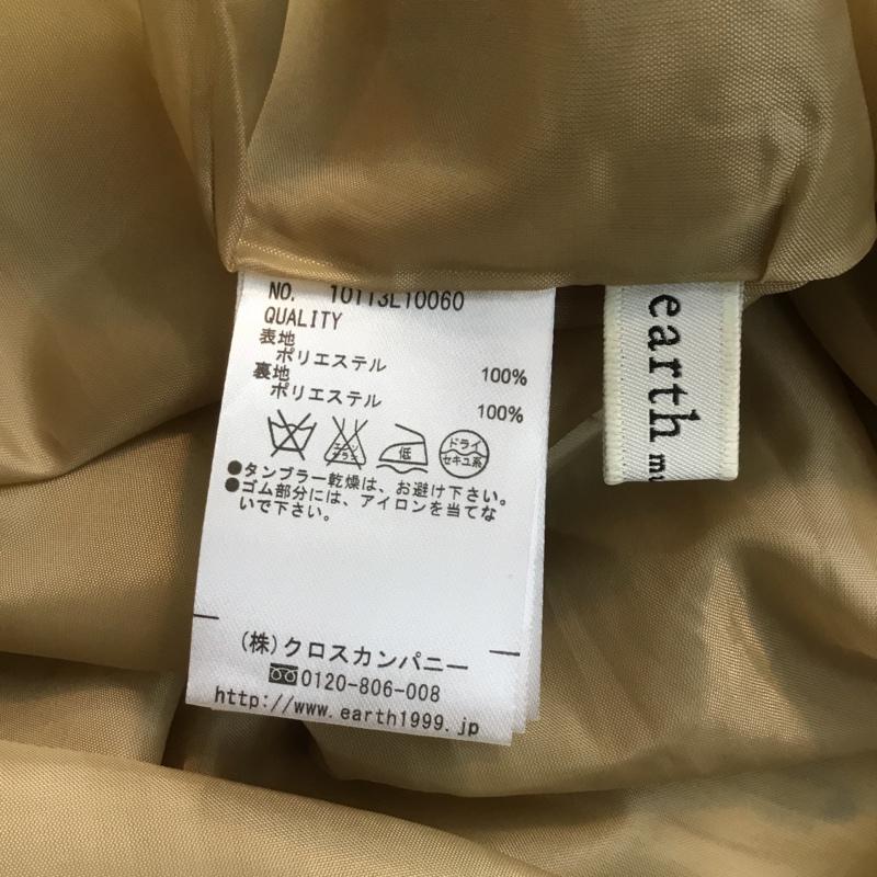アースミュージックアンドエコロジー earth music&ecology スカート ミニスカート プリーツスカート ドット ベージュ / ベージュ /  レディース USED 古着 中古 10045225