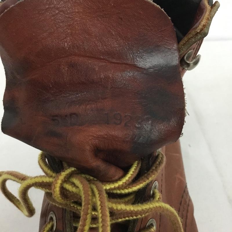 レッドウィング RED WING ブーツ ショートブーツ 8804 SUPER SOLE MOC-TOE 5.5D US：5.5 ロゴ、文字 茶 / ブラウン /  レディース USED 古着 中古 10138479