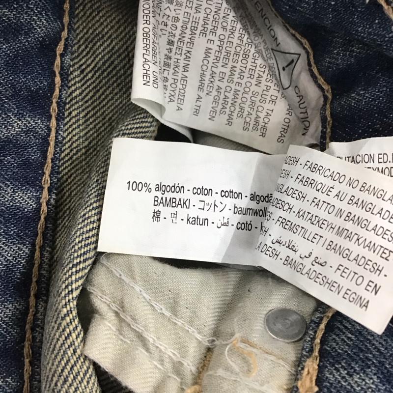 ザラ ZARA パンツ デニム、ジーンズ 36 無地 インディゴ / インディゴ /  レディース USED 古着 中古 10117251