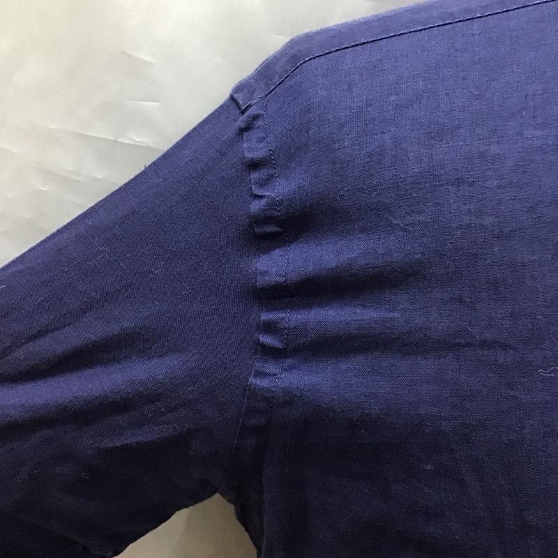 バーバリーブルーレーベル BURBERRY BLUE LABEL シャツ、ブラウス 長袖 長袖シャツ カラーシャツ ポケットシャツ 長袖カットソー 3 ロゴ、文字 紺 / ネイビー /  メンズ USED 古着 中古 10117454