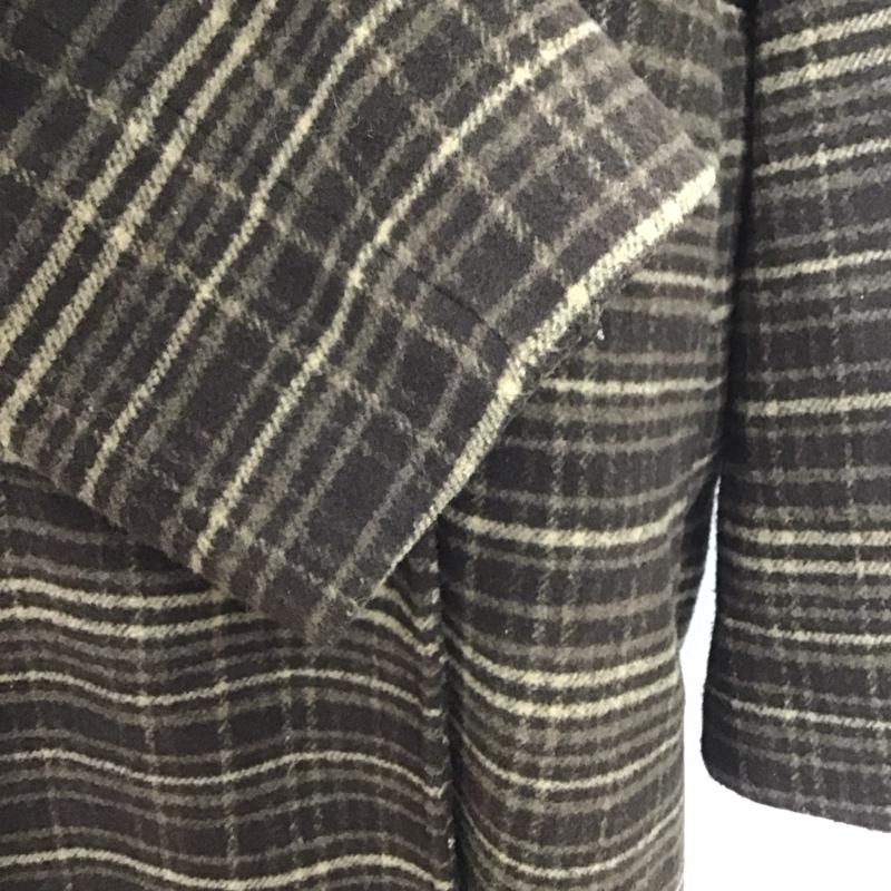 マウジー MOUSSY コート コート一般 010DAG30-6490 A LINE WOOL LONG COAT 2 チェック 茶 / ブラウン /  レディース USED 古着 中古 10108229