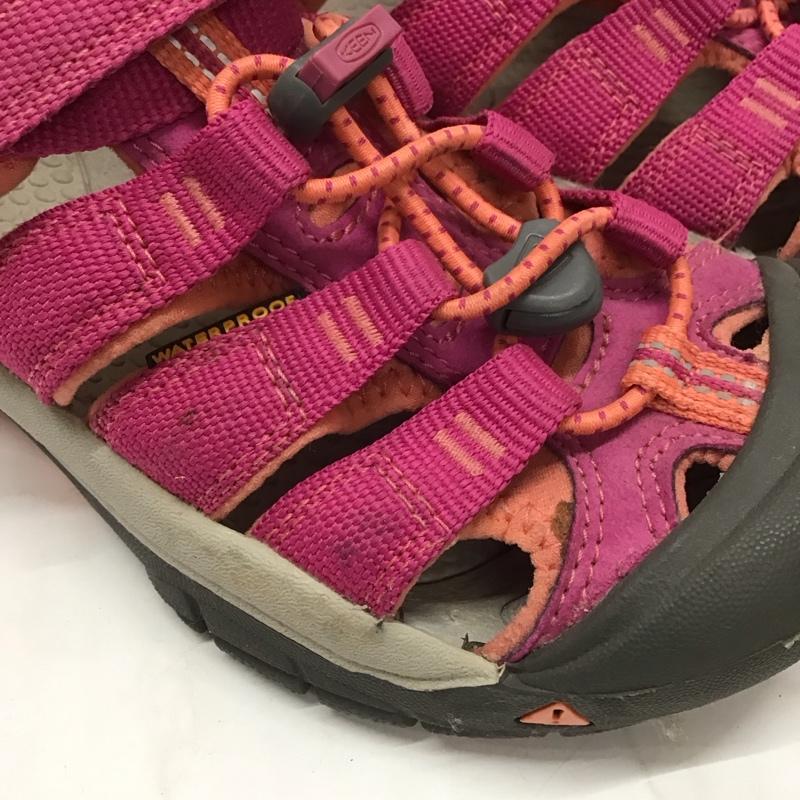 キーン KEEN シューズ シューズ 1014267 Newport H2 サンダル キッズ 20cm アウトドア 20.0cm ロゴ、文字 桃 / ピンク /  ガールズ USED 古着 中古 10115670