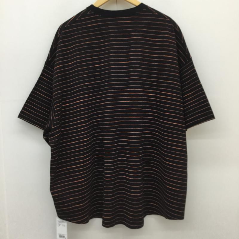 シーシー SEE SEE Tシャツ 半袖 L ボーダー柄 黒 / ブラック /  メンズ USED 古着 中古 10110359