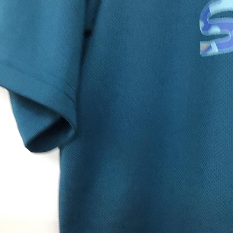 サロモン SALOMON Tシャツ 半袖 XL ロゴ、文字 青 / ブルー /  メンズ USED 古着 中古 10137010