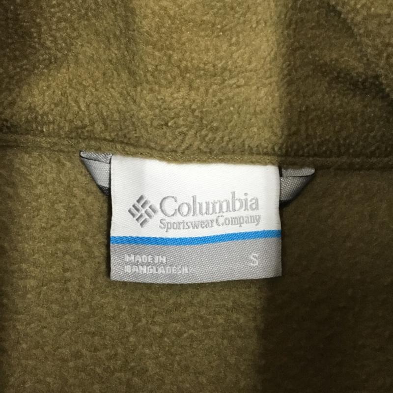 コロンビア Columbia ジャケット、上着 ジャンパー、ブルゾン フリース S ロゴ、文字 カーキ / カーキ /  メンズ USED 古着 中古 10108857