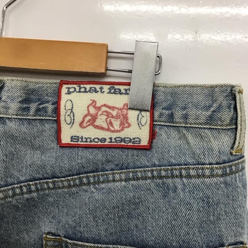 ファットファーム PHATFARM パンツ デニム、ジーンズ デニムパンツ ワイドパンツ カジュアルパンツ 34インチ 無地 インディゴ / インディゴ /  メンズ USED 古着 中古 10146999