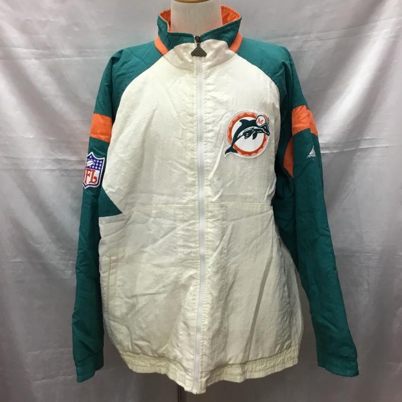 古着 USED ジャケット、上着 ジャンパー、ブルゾン 90s nfl miomi dolphins ジップアップジャケット ナイロンジャケット XL ロゴ、文字 マルチカラー / マルチカラー /  メンズ USED 古着 中古 10122298