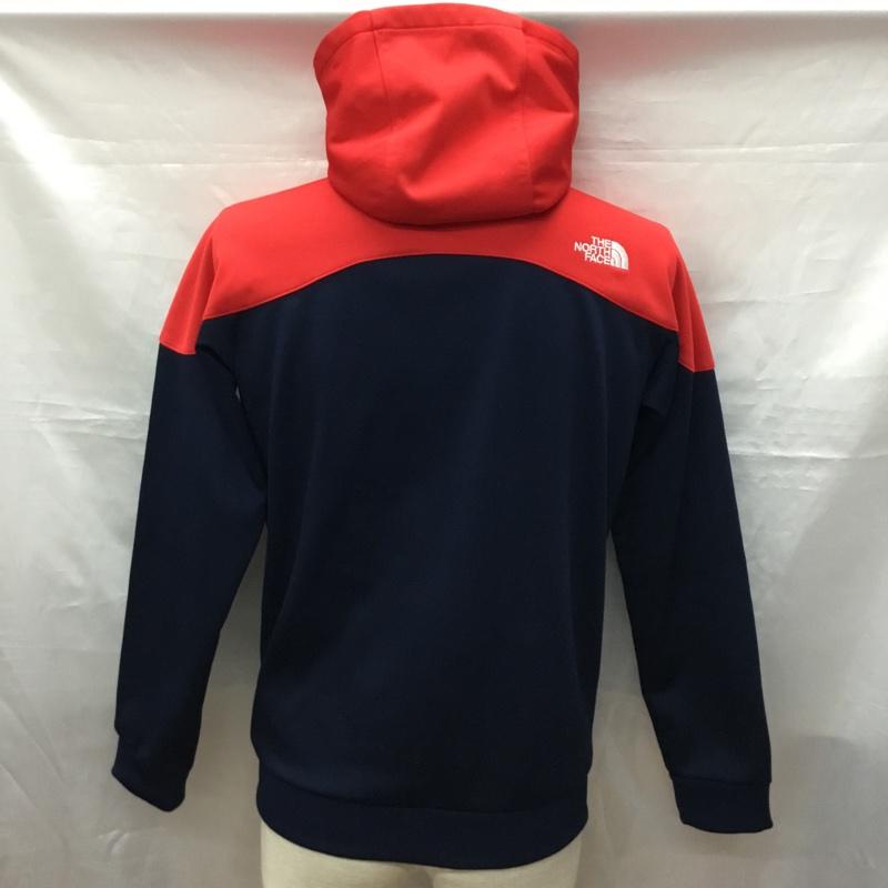 ザノースフェイス THE NORTH FACE ジャケット、上着 ジャンパー、ブルゾン NT61511 マッハ5ジャケット ジャージ フード付きジャケット ジップアップジャケットスポーツウェア S ロゴ、文字 赤 / レッド / X 紺 / ネイビー /  メンズ USED 古着 中古 10118640
