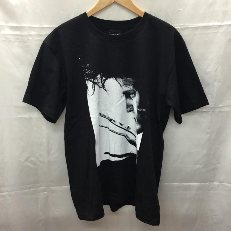古着 USED Tシャツ 半袖 半袖カットソー プリントTシャツ クルーネックカットソー L プリント 黒 / ブラック /  メンズ USED 古着 中古 10108366