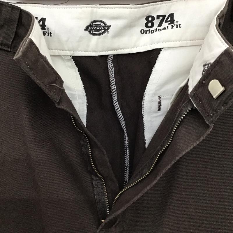ディッキーズ Dickies パンツ ワークパンツ、ペインターパンツ ワイドパンツ カジュアルパンツ ワークパンツ 34 無地 茶 / ブラウン /  メンズ USED 古着 中古 10149713