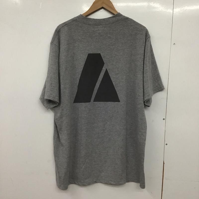 古着 USED Tシャツ 半袖 半袖カットソー プリントTシャツ クルーネックカットソー L ロゴ、文字 灰 / グレー /  メンズ USED 古着 中古 10148013