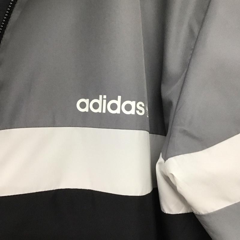 アディダスオリジナルス adidas originals ジャケット、上着 ジャンパー、ブルゾン ay7758 イタスカリバーシブルウィンドブレーカー ジップアップジャケット L ロゴ、文字 黒 / ブラック /  メンズ USED 古着 中古 10147841