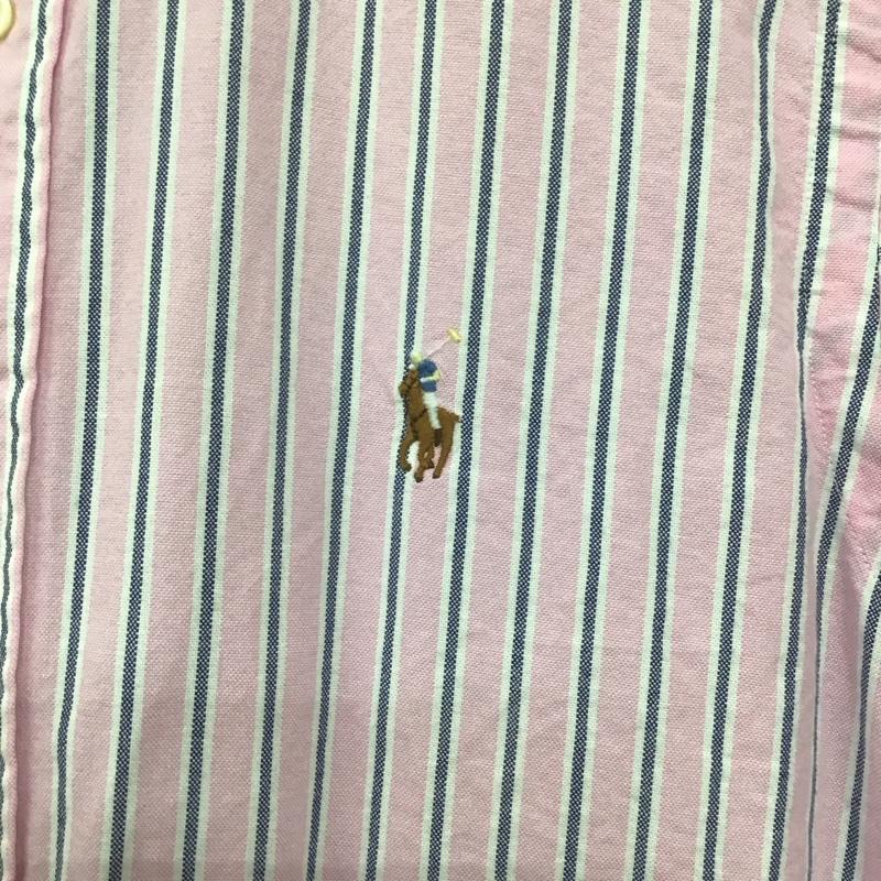 ラルフローレン RALPHLAUREN シャツ、ブラウス 長袖 長袖シャツ ストライプシャツ カラーシャツ ボタンダウンシャツ XS ストライプ 桃 / ピンク /  メンズ USED 古着 中古 10139893