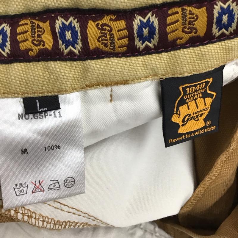 グリップスワニー GRIP SWANY パンツ ワークパンツ、ペインターパンツ GSP-11 L ロゴ、文字 ベージュ / ベージュ /  メンズ USED 古着 中古 10122161