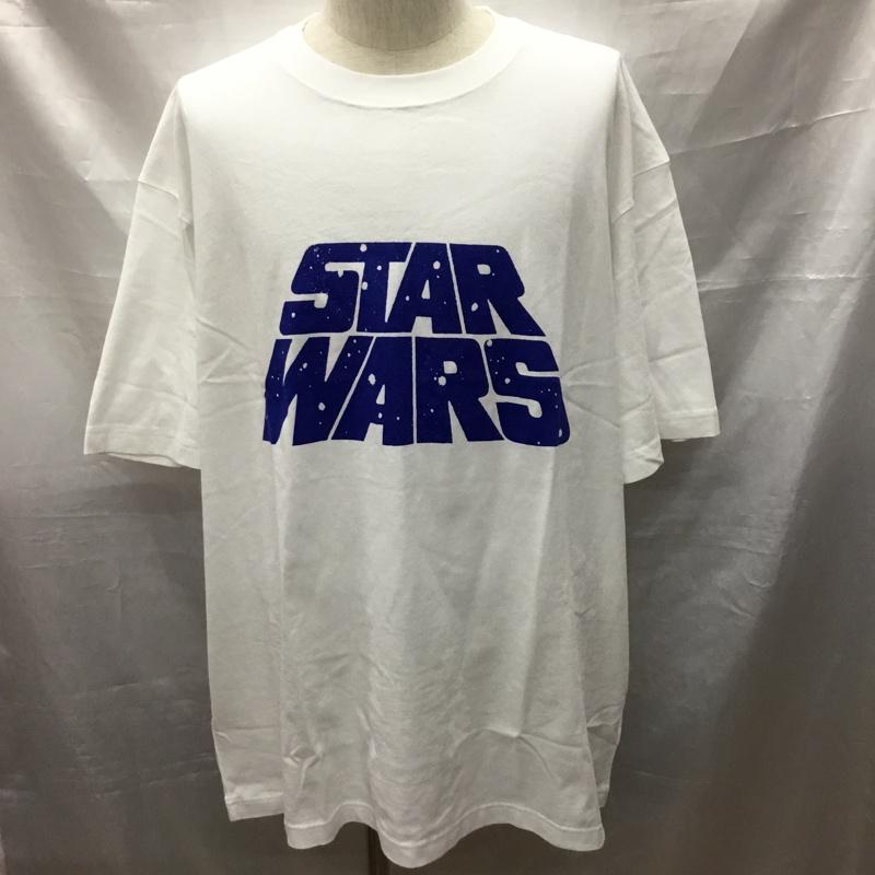 ユニクロ UNIQLO Tシャツ 半袖 Star Wars Remastered by 河村康輔 UT タグ付き XXL ロゴ、文字 白 / ホワイト /  メンズ USED 古着 中古 10117083