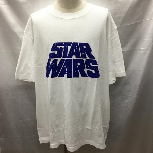 ユニクロ UNIQLO Tシャツ 半袖 Star Wars Remastered by 河村康輔 UT タグ付き XXL ロゴ、文字 白 / ホワイト /  メンズ USED 古着 中古 10117083