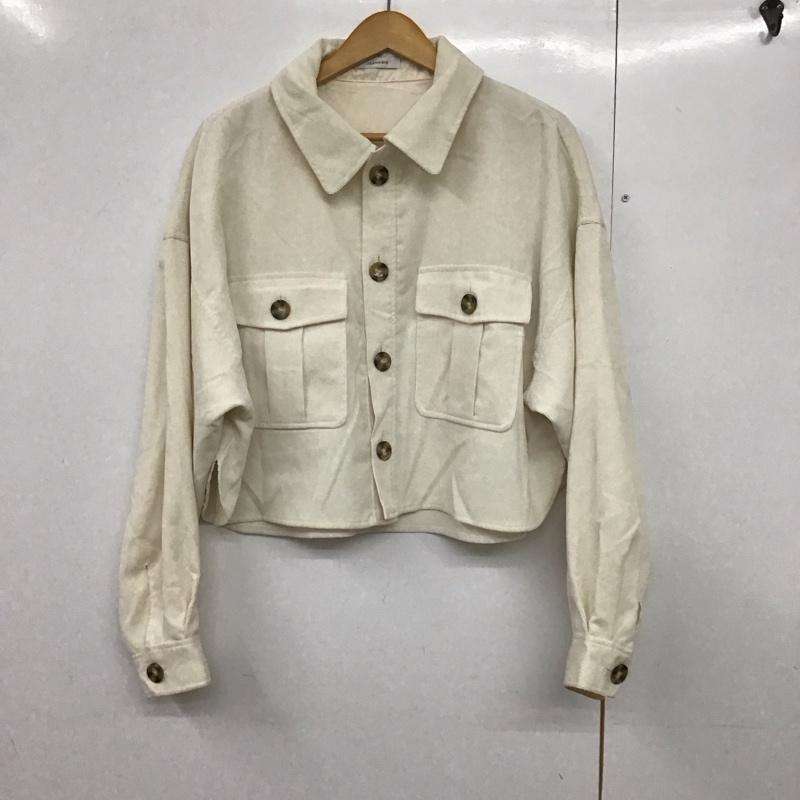 ジーナシス JEANASIS シャツ、ブラウス 長袖 FREE 無地 白 / ホワイト /  レディース USED 古着 中古 10140633