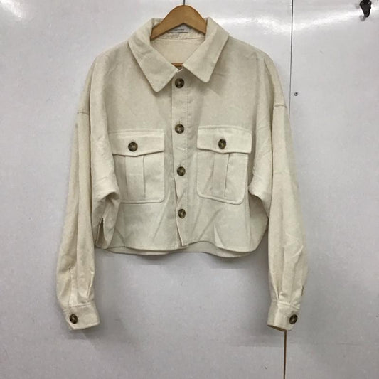 ジーナシス JEANASIS シャツ、ブラウス 長袖 FREE 無地 白 / ホワイト /  レディース USED 古着 中古 10140633