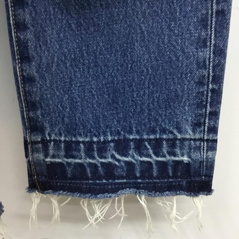 アズールバイマウジー AZUL BY MOUSSY パンツ デニム、ジーンズ 250CAH11-308G パッチワークデニムストレート デニムパンツ スリムパンツ S 無地 インディゴ / インディゴ /  レディース USED 古着 中古 10110102